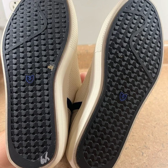 Rothys The High Top Hudson Cream White Womens White Blue Size 7.5 High Top Shoes - Picture 11 of 11